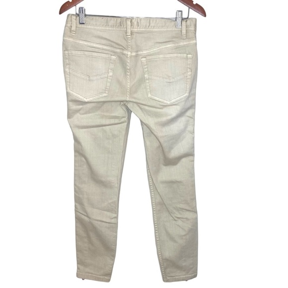 Free People Levon Zipper Skinny Jeans- Bone - Picture 7 of 14